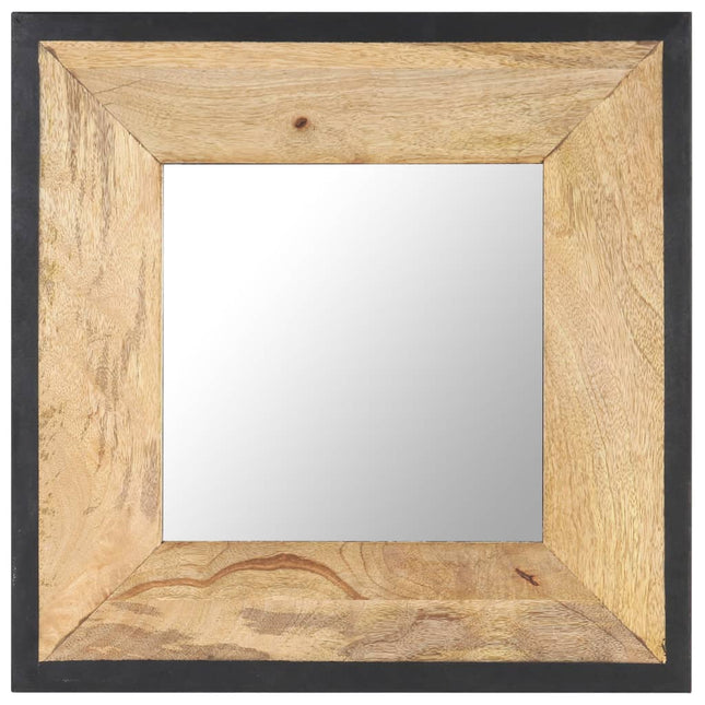 spejl 50x50 cm massivt mangotræ
