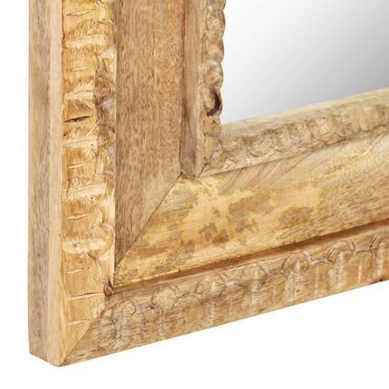 spejl 50x3x110 cm massivt mangotræ