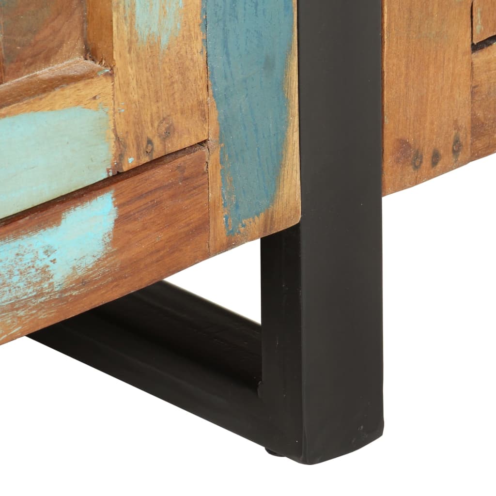 skænk 172x35x80 cm massivt genbrugstræ