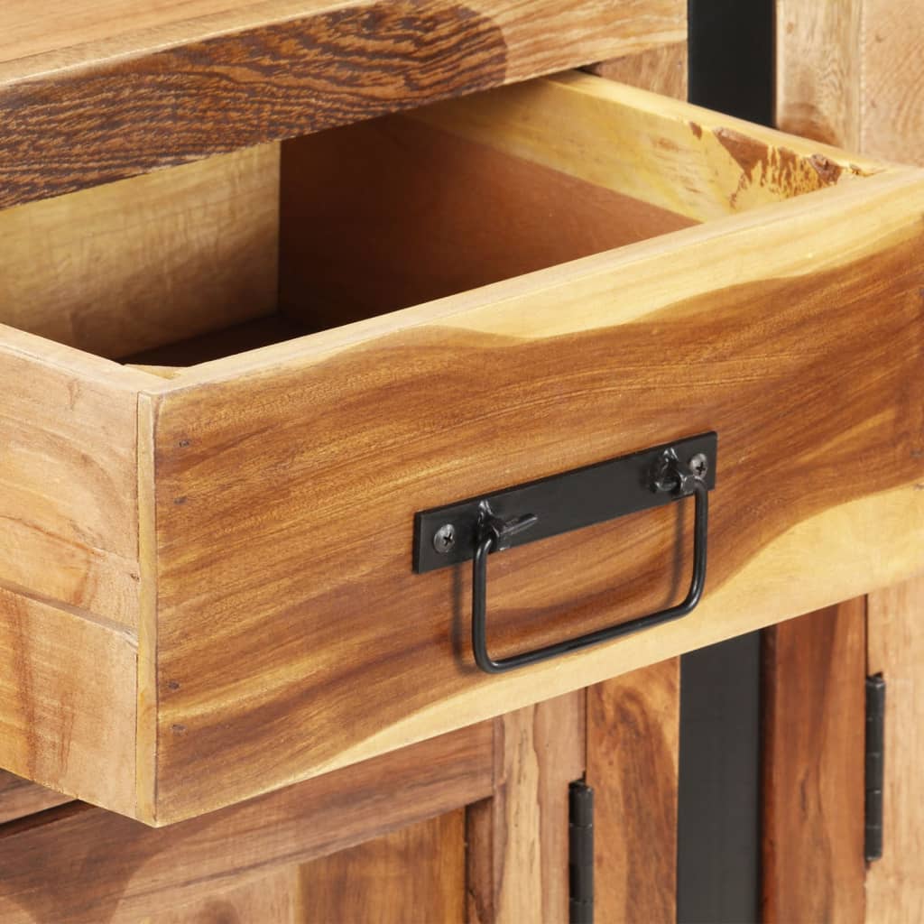 skænk 172x35x80 cm massivt akacietræ med honningfarvet finish