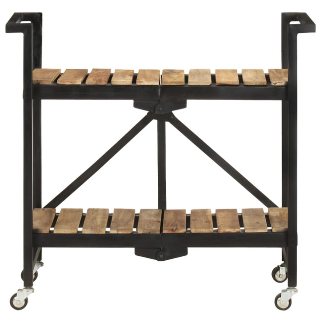 køkkenvogn 87x36x81 cm massivt mangotræ