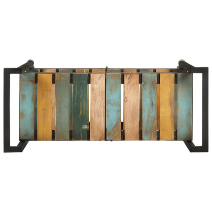 køkkenvogn 87x36x81 cm massivt genbrugstræ