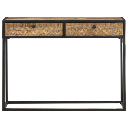 konsolbord 100x35x75 cm massivt mangotræ