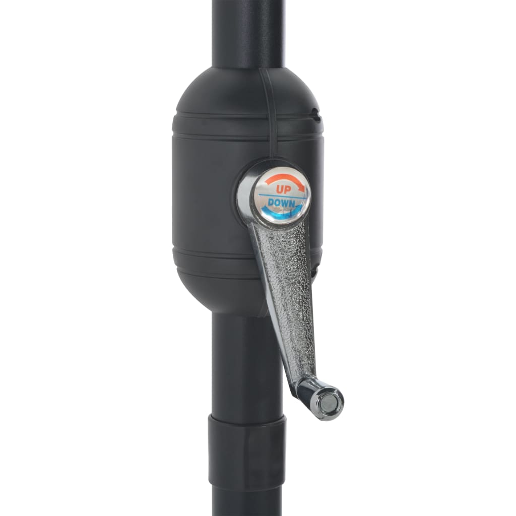 altanparasol med aluminiumsstang 270x144x222 cm halv terrakotta