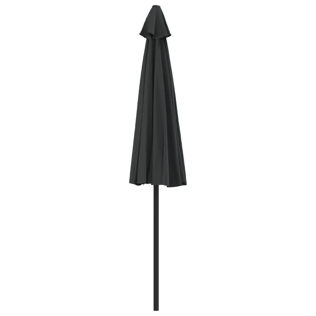 altanparasol med aluminiumsstang 270x144x222 cm halv sort
