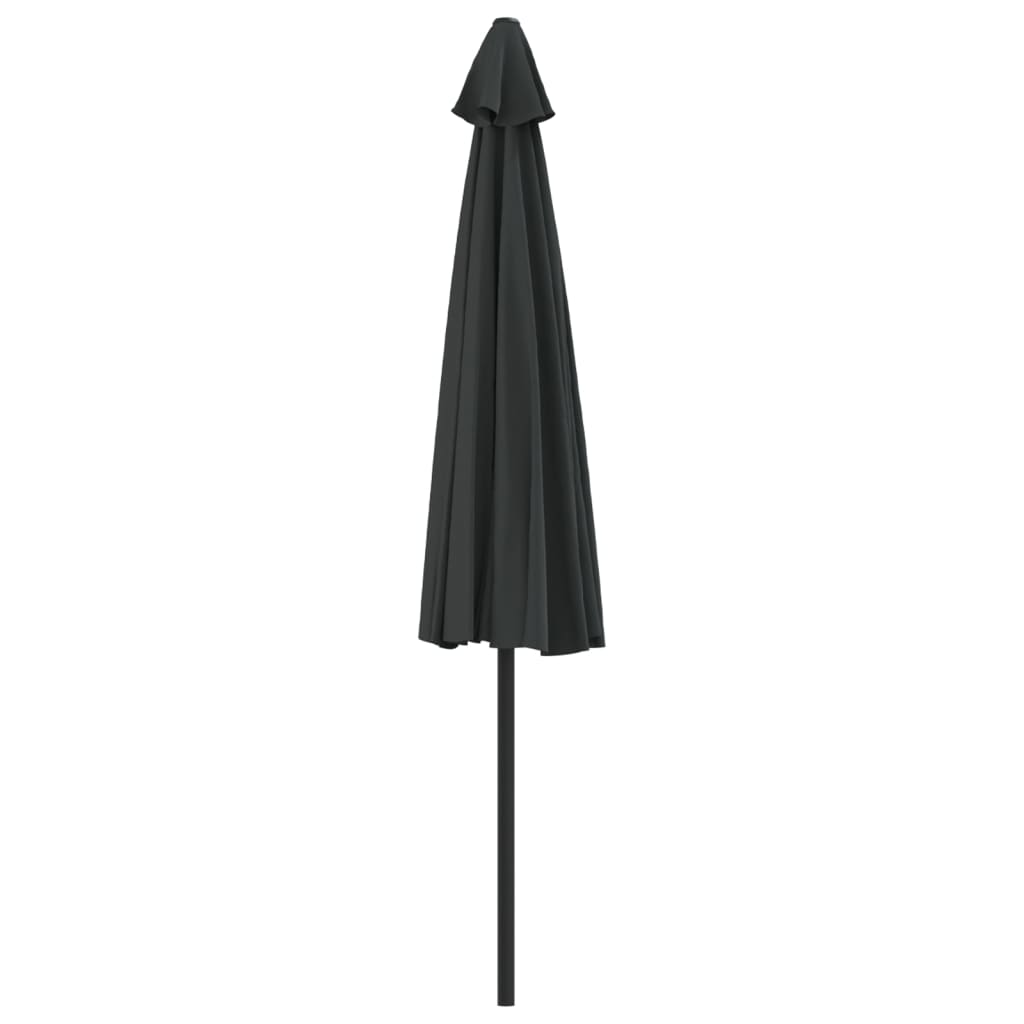 altanparasol med aluminiumsstang 300x155x223 cm halv sort