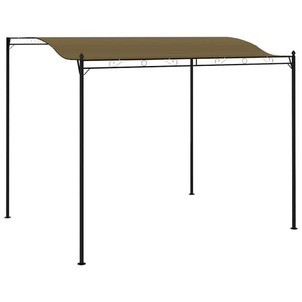 fritstående markise 3x2,4 m 180 g/m² gråbrun