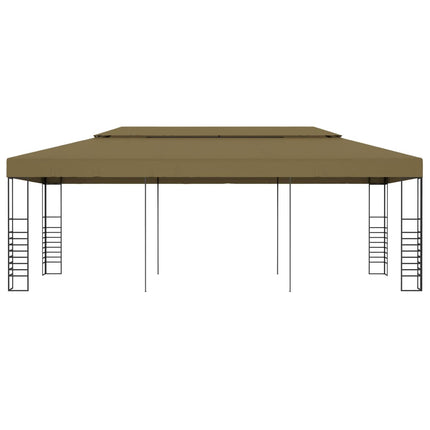 pavillon 6x3x2,7 m 180 g/m² gråbrun