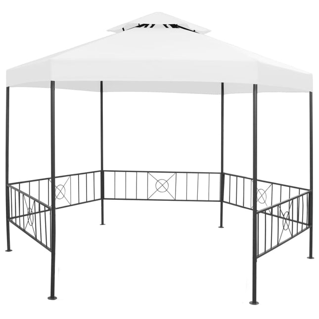 havepavillon 323x275x265 cm 180 g/m² hvid