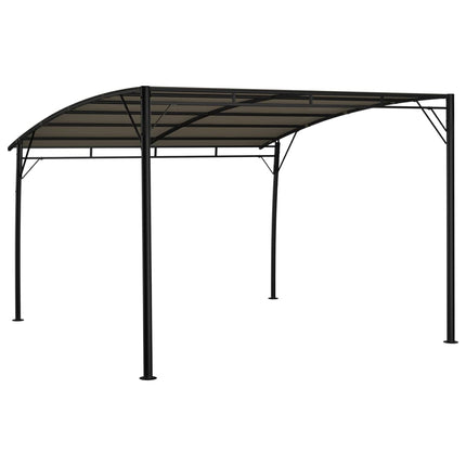 havemarkise 3x3x2,55 m gråbrun