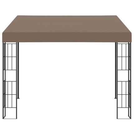 vægmonteret pavillon 3x3 m stof gråbrun