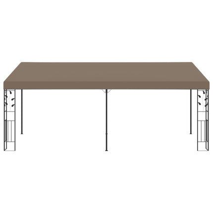 vægmonteret pavillon 6x3x2,5 m gråbrun