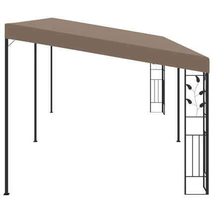 vægmonteret pavillon 6x3x2,5 m gråbrun