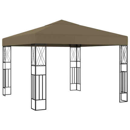pavillon 3x3 m stof gråbrun