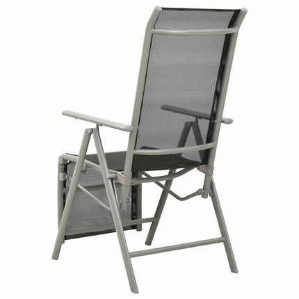 postitionsstole 2 stk. textilene og aluminium