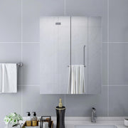 323607 vidaXL Bathroom Mirror Cabinet White 60x15x75 cm MDF