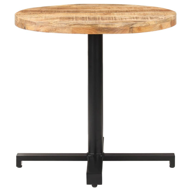 bistrobord Ø80x75 cm rund ru mangotræ