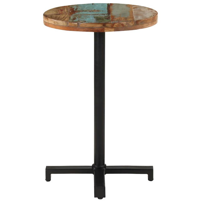 bistrobord Ø50x75 cm rund massivt genbrugstræ