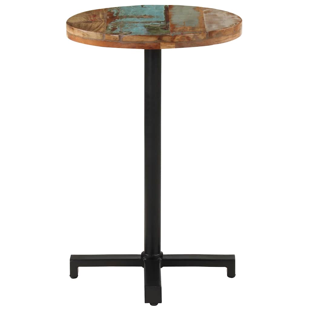 bistrobord Ø50x75 cm rund massivt genbrugstræ