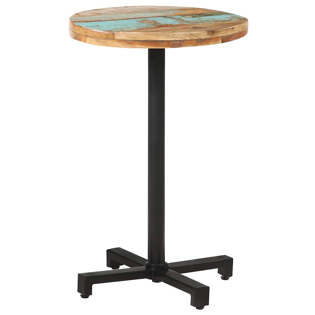 bistrobord Ø50x75 cm rund massivt genbrugstræ