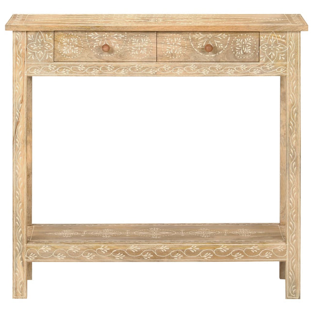 konsolbord 80x35x74 cm massivt mangotræ