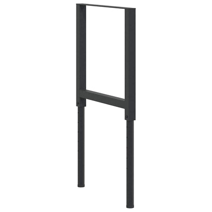 stel til arbejdsbænk 2 stk. 55x(69-95,5) cm metal sort