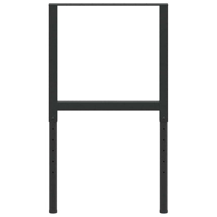 stel til arbejdsbænk 2 stk. 55x(69-95,5) cm metal sort