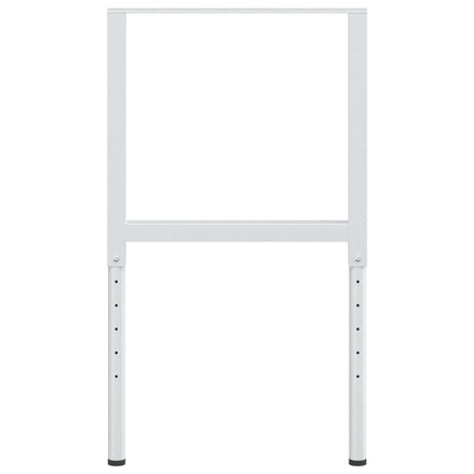 stel til arbejdsbænk 2 stk. 55x(69-95,5) cm metal grå