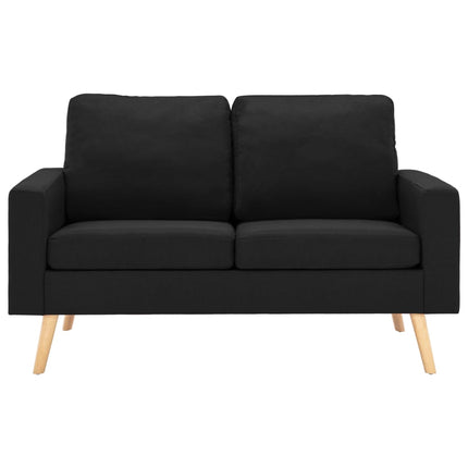 sofasæt 2 dele stof sort