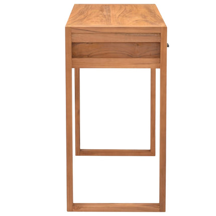 skrivebord med 2 skuffer 100x40x75 cm teaktræ