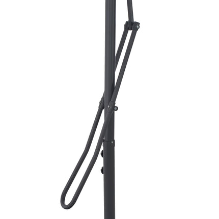 parasol med stålstang 300x230 cm bordeauxfarvet