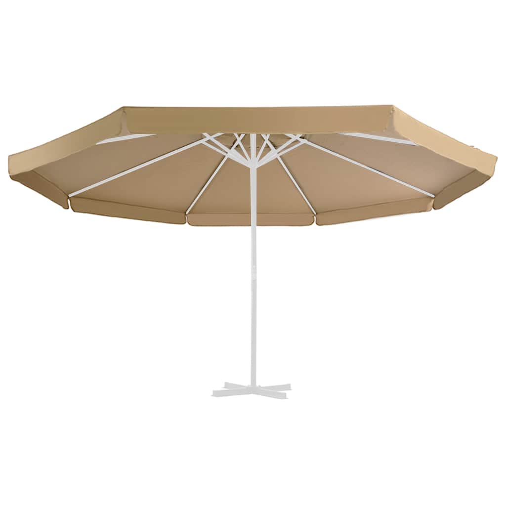 udskiftningsdug til parasol 515 cm gråbrun