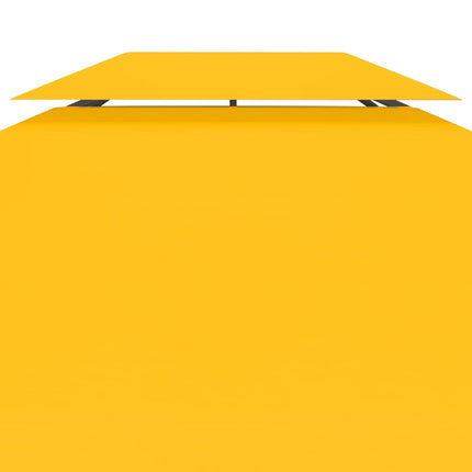 pavillontopdække i 2 lag 4x3 m 310 g/m² gul