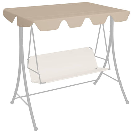 baldakin til havegynge 188/168x145/110 cm beige