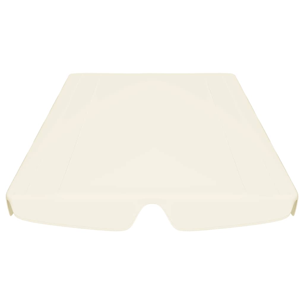 baldakin til havegynge 188/168x145/110 cm cremefarvet