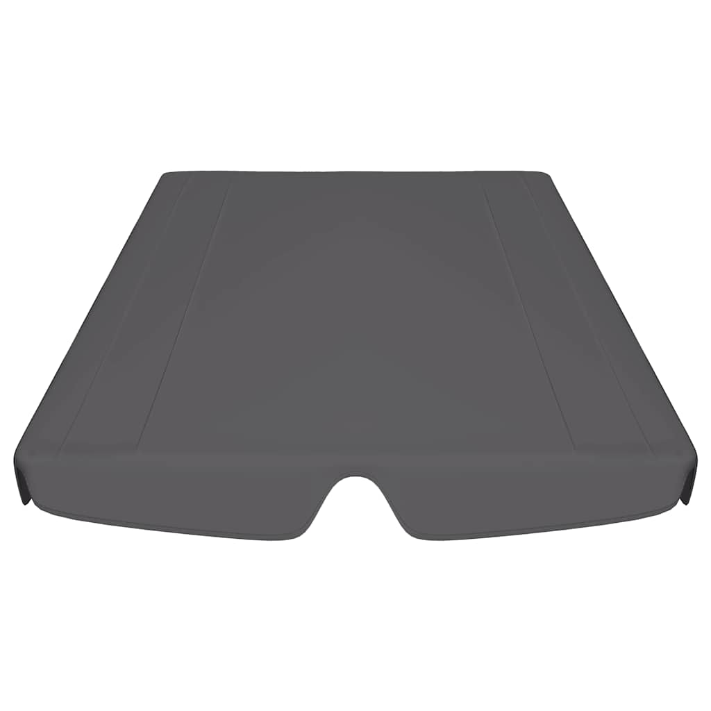 baldakin til havegynge 188/168x145/110 cm antracitgrå