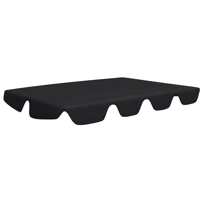 baldakin til havegynge 188/168x145/110 cm sort