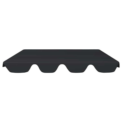 baldakin til havegynge 188/168x145/110 cm sort