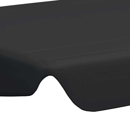 baldakin til havegynge 188/168x145/110 cm sort
