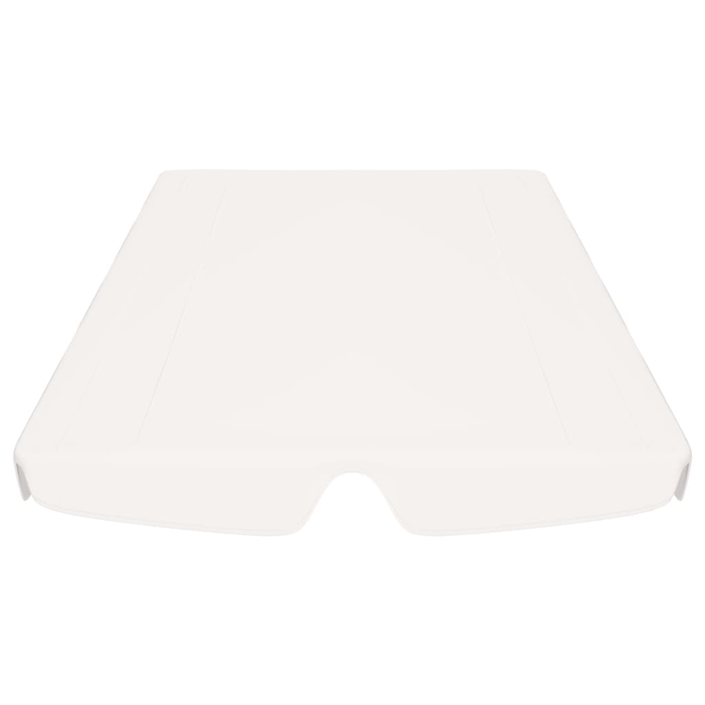 baldakin til havegynge 188/168x145/110 cm hvid