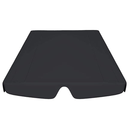 baldakin til havegynge 150/130x105/70 cm sort