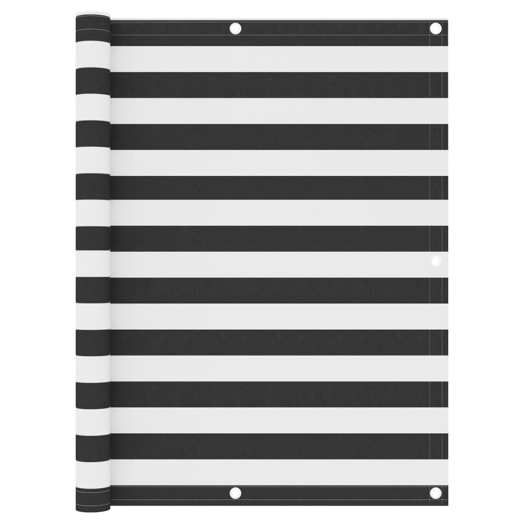 altanafskærmning 120x500 cm oxfordstof antracitgrå og hvid