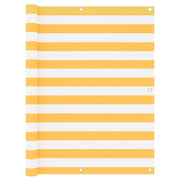 altanafskærmning 120x400 cm oxfordstof hvid og gul