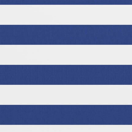 altanafskærmning 75x300 cm oxfordstof hvid og blå