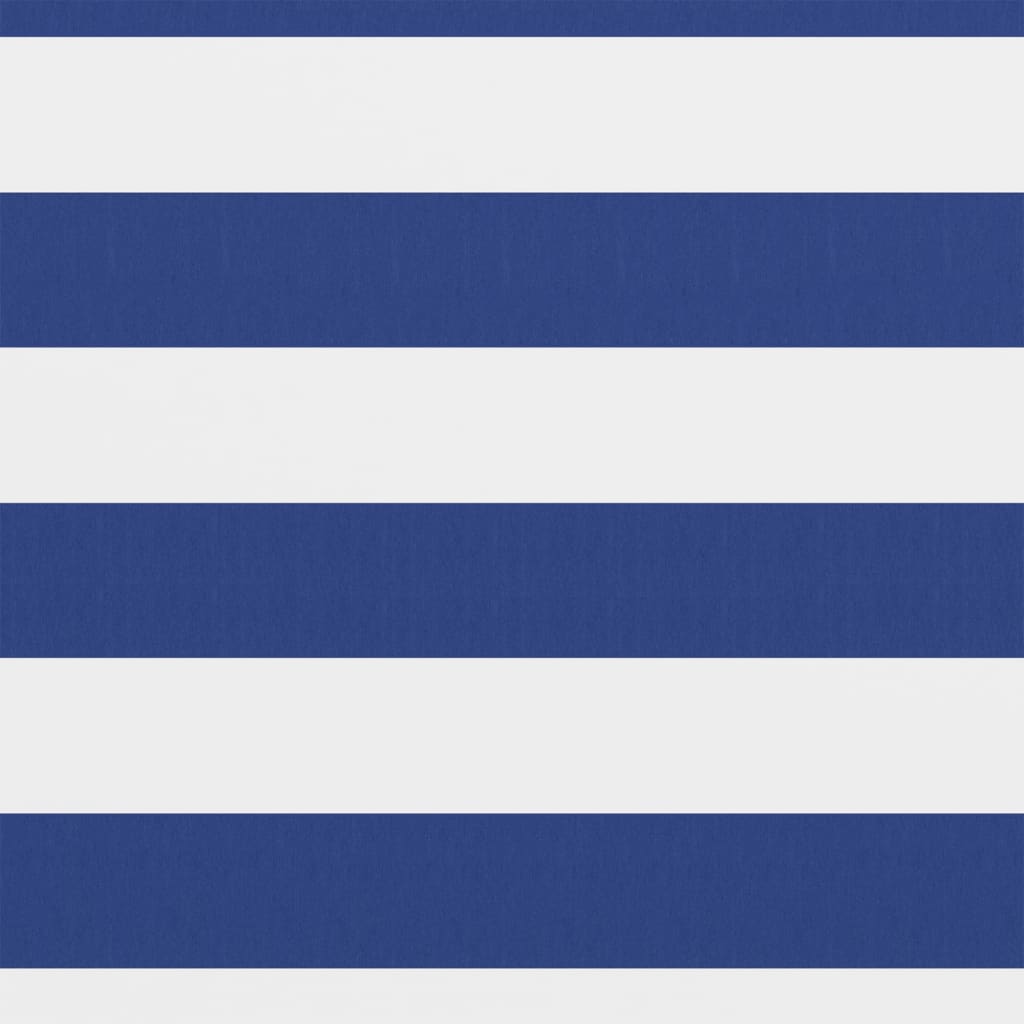 altanafskærmning 75x300 cm oxfordstof hvid og blå