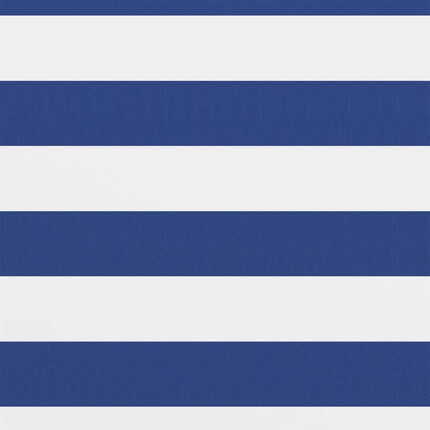 altanafskærmning 75x400 cm oxfordstof hvid og blå