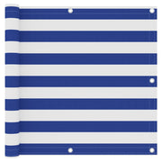 altanafskærmning 90x400 cm oxfordstof hvid og blå