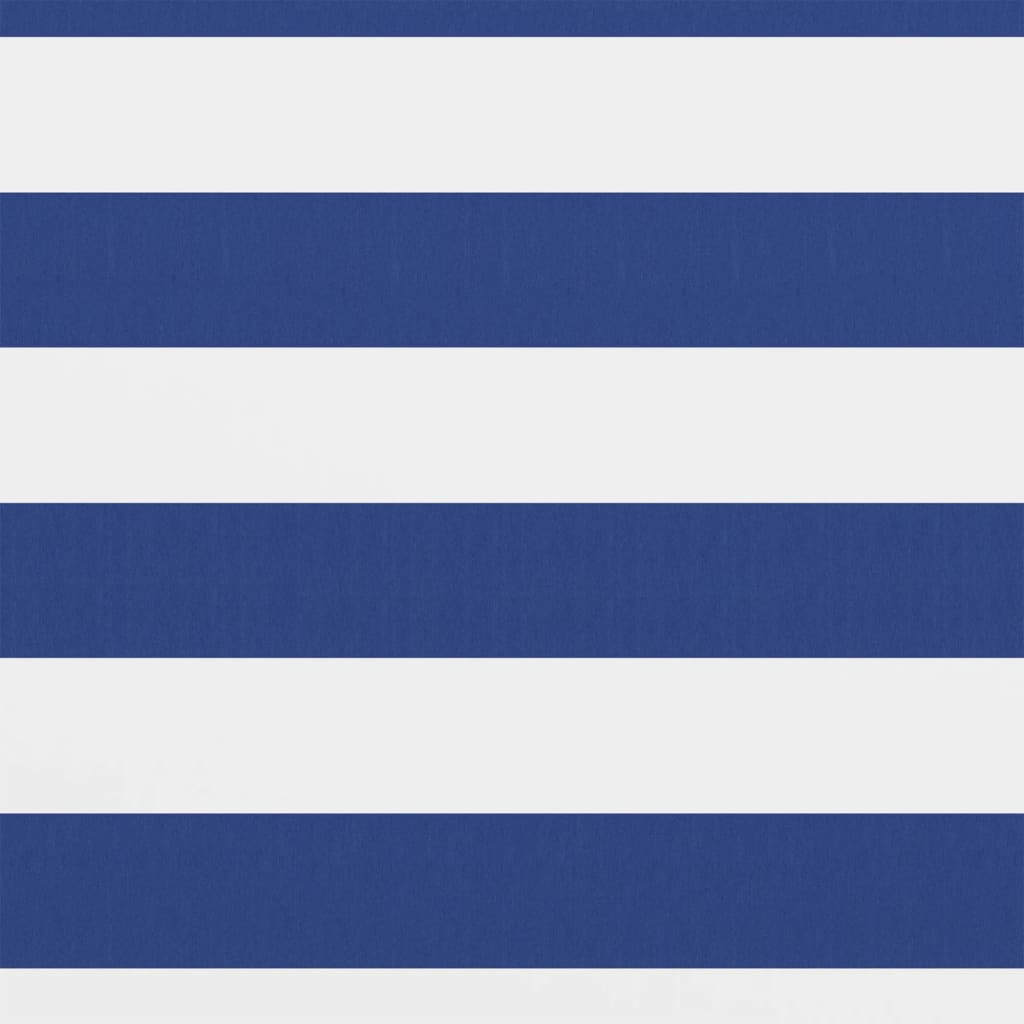 altanafskærmning 120x300 cm oxfordstof hvid og blå