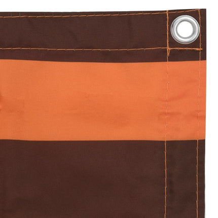 altanafskærmning 75x300 cm oxfordstof orange og brun