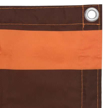 altanafskærmning 120x300 cm oxfordstof orange og brun